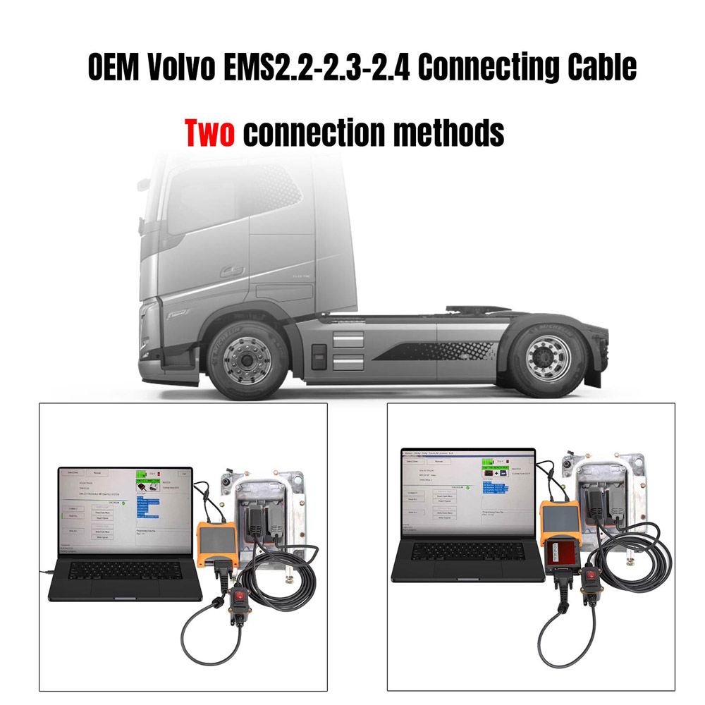 connect volvo EMS2.x adapter